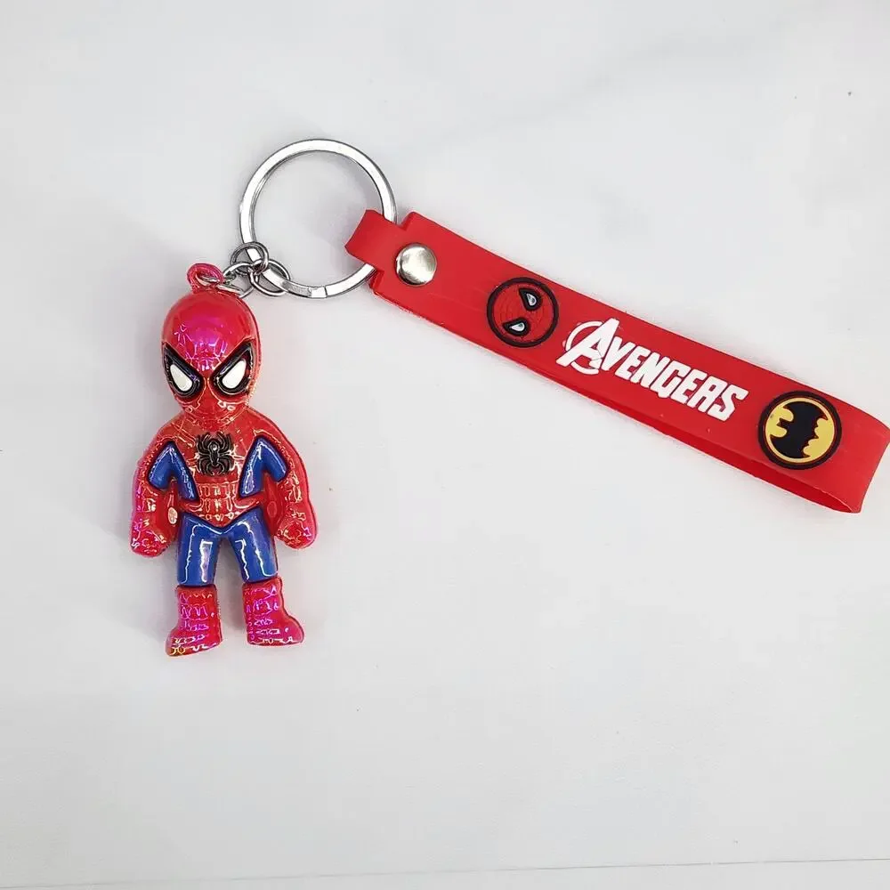 NEW Marvel Avengers Iridescent Spider-Man Superhero Figure Keychain & Strap